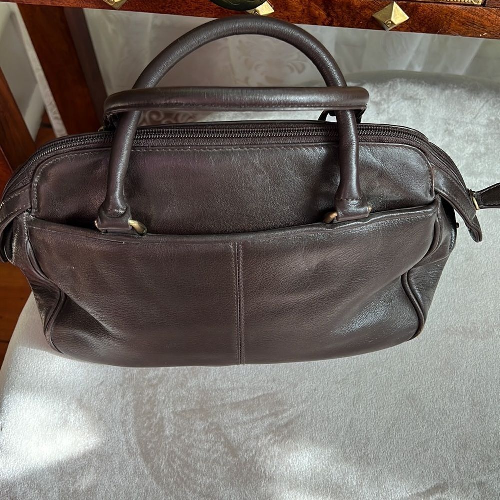 Etienne Aigner Mink Brown Soft Leather Handbag VTG? - Picture 8 of 12